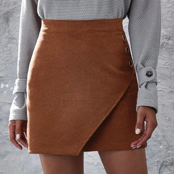 MODA ME COUTURE Dresses & Skirts - Camel Brown Mini skirt